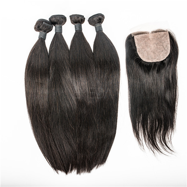  Brazilian straight hair silk lace closure  LJ67